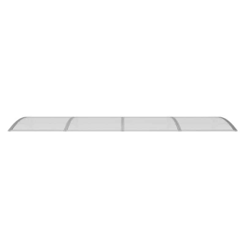 vidaXL Door Canopy Grey 350x100 cm Polycarbonate