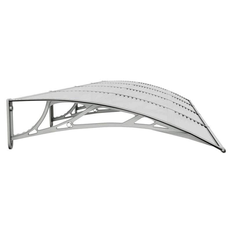 vidaXL Door Canopy Grey 350x100 cm Polycarbonate