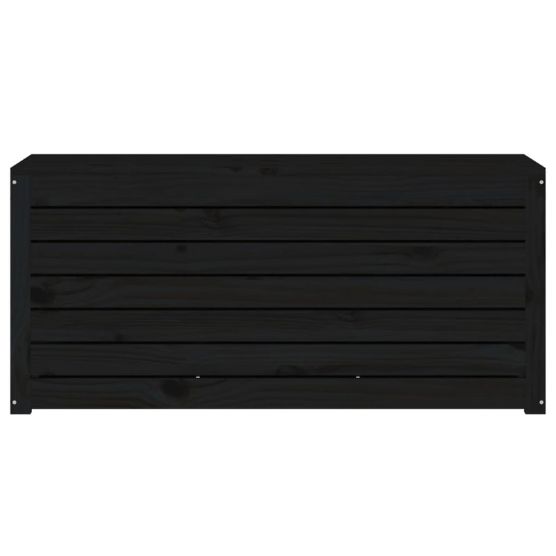 vidaXL Garden Box Black 101x50.5x46.5 cm Solid Wood Pine