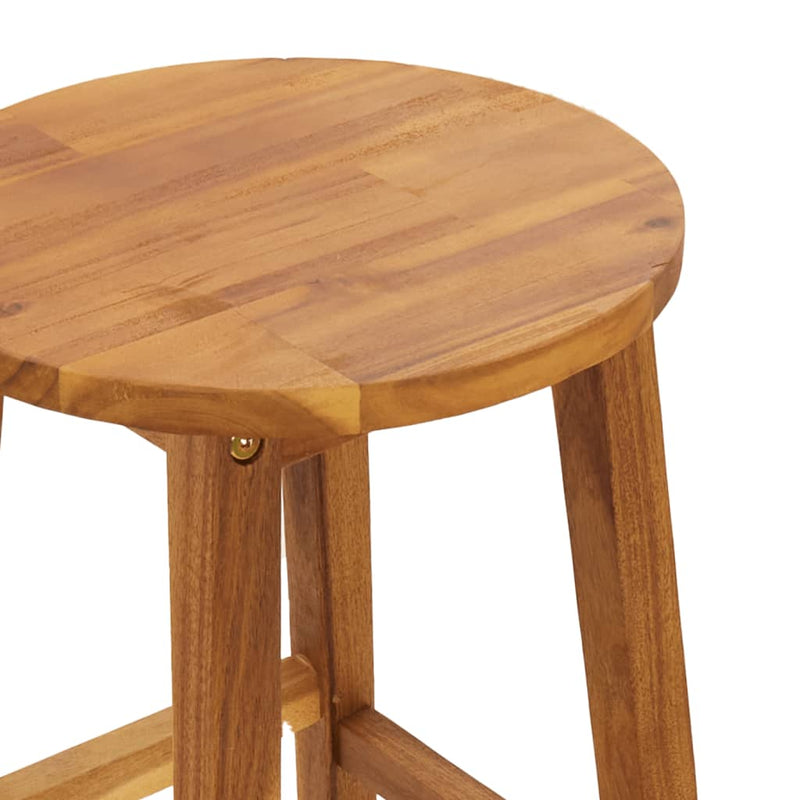 vidaXL 3 Piece Bar Set Solid Wood Acacia