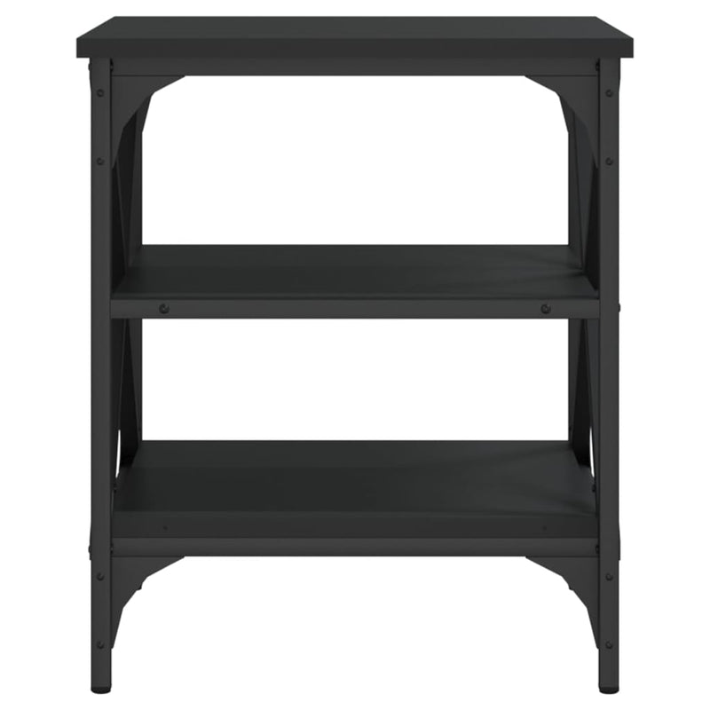 vidaXL Side Tables 2 pcs Black 40x42x50 cm Engineered Wood