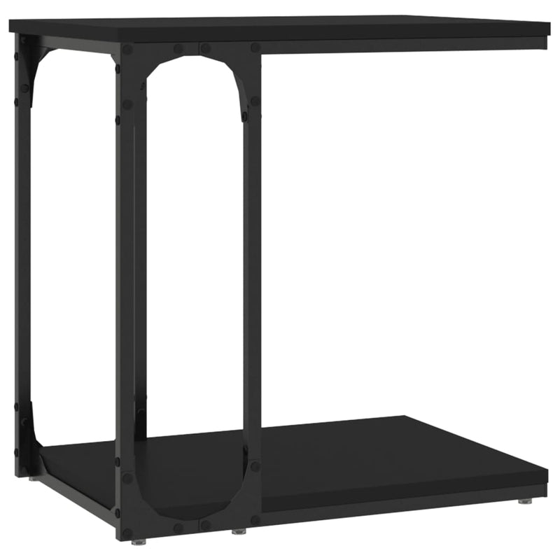 vidaXL Side Table Black 50x35x52 cm Engineered Wood