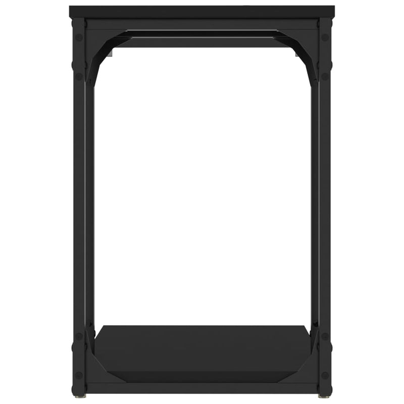 vidaXL Side Table Black 50x35x52 cm Engineered Wood
