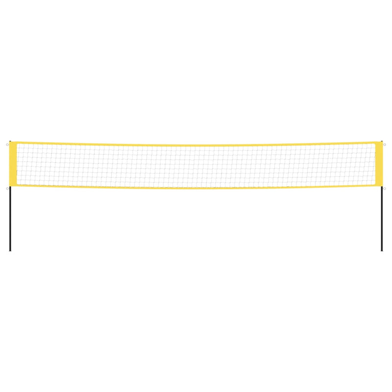 Badminton Net Yellow and Black 600x155 cm PE Fabric
