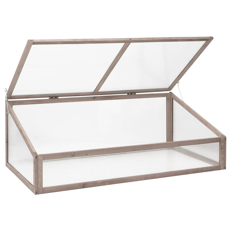 vidaXL Greenhouse Grey 110x58.5x39 cm Fir Wood