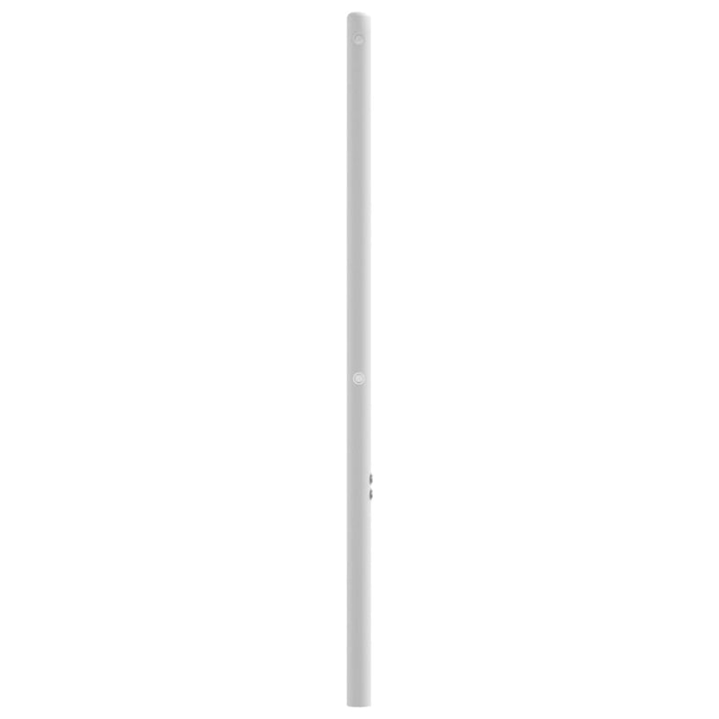 vidaXL Metal Headboard White 107 cm King Single