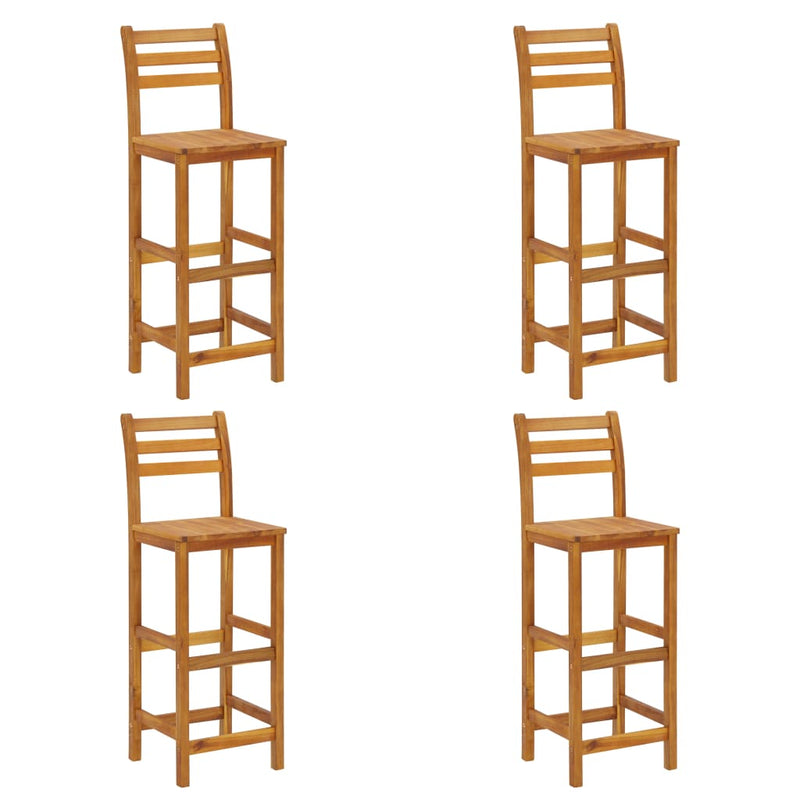 vidaXL 5 Piece Garden Bar Set Solid Wood Acacia