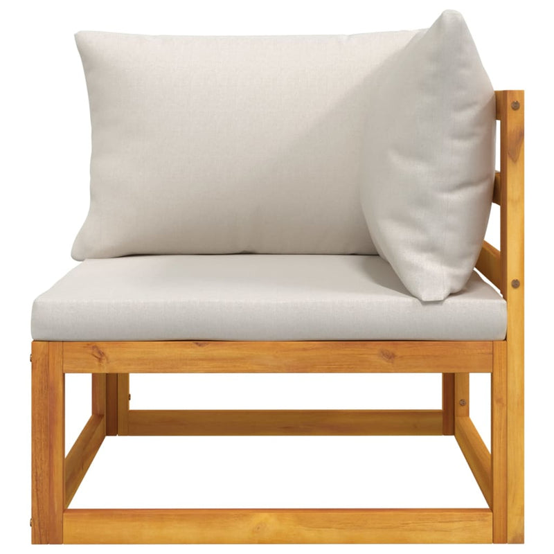 vidaXL 2 Piece Garden Sofa Set with Cushions Solid Wood Acacia