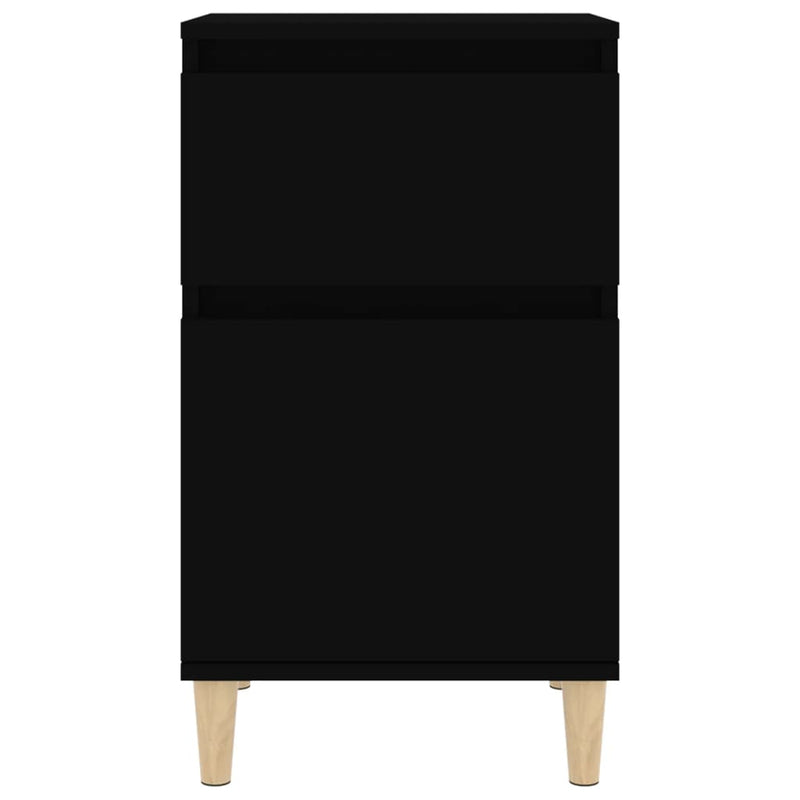 vidaXL Bedside Cabinets 2 pcs Black 40x35x70 cm