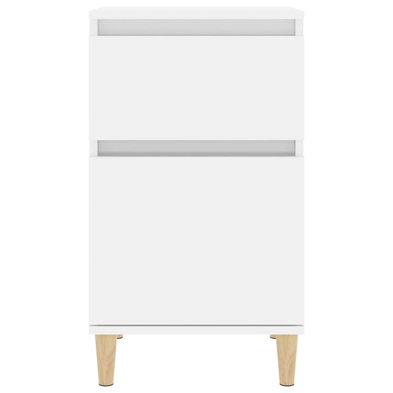 vidaXL Bedside Cabinets 2 pcs High Gloss White 40x35x70 cm