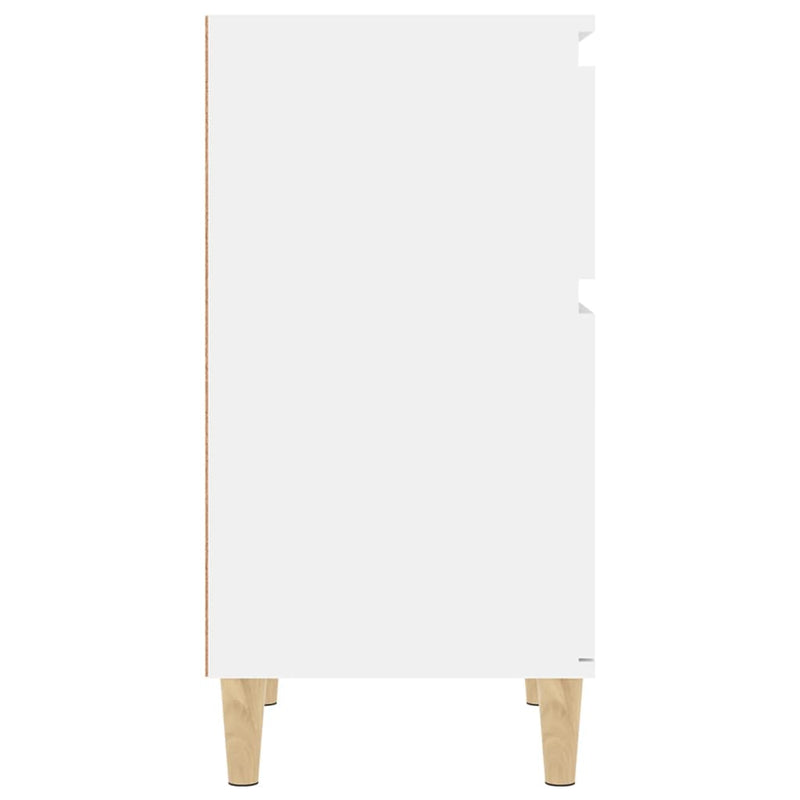 vidaXL Bedside Cabinets 2 pcs High Gloss White 40x35x70 cm