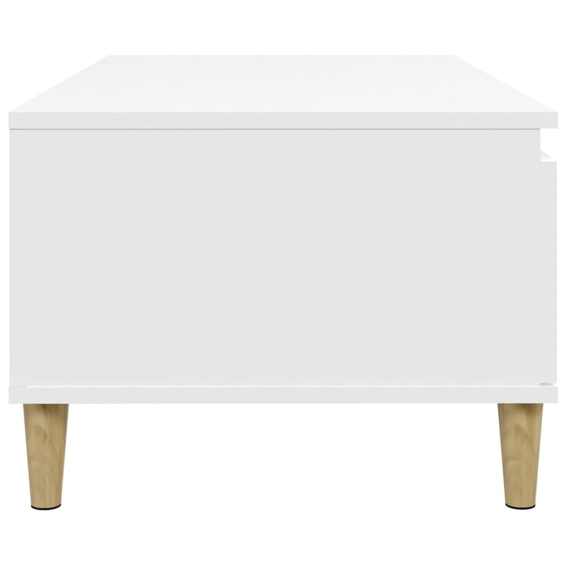 vidaXL Coffee Table White 90x50x36.5 cm Engineered Wood