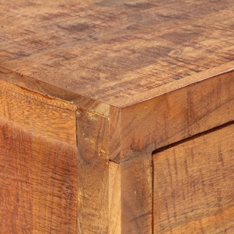 vidaXL Console Table 120x32x80 cm Solid Rough Wood Acacia
