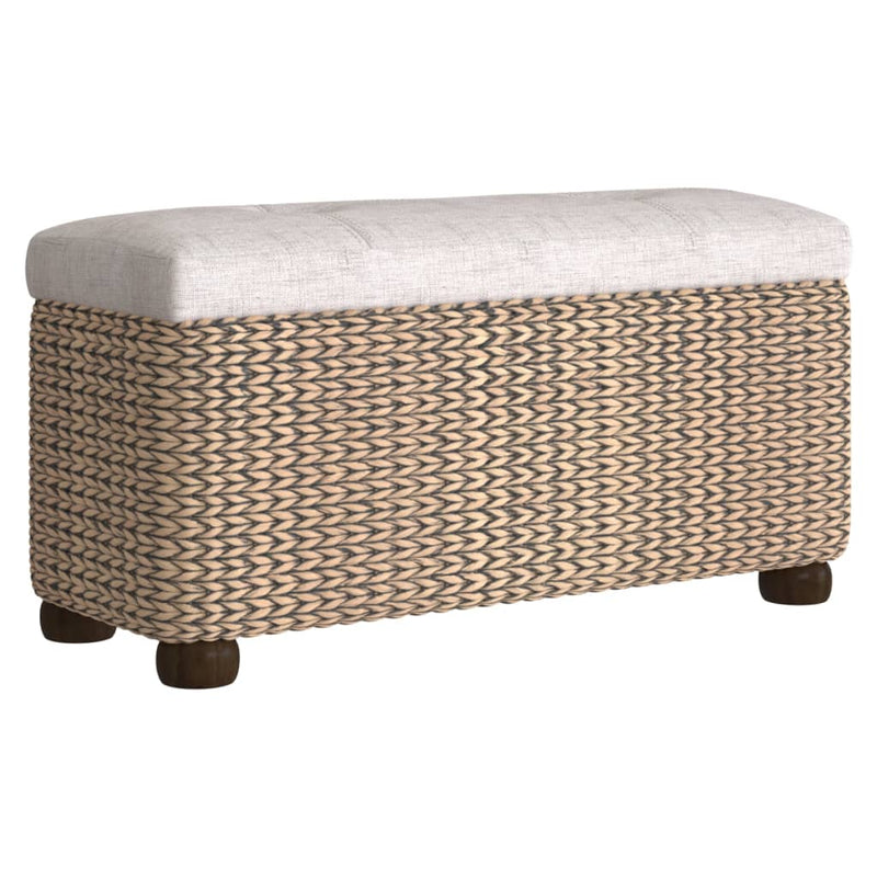 Storage Bench with Grey Cushion 69 cm Cattail