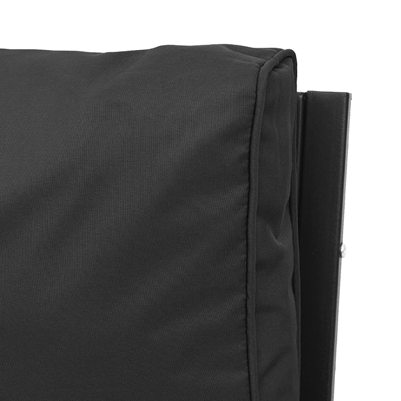 vidaXL Garden Chairs with Grey Cushions 2 pcs 60x74x79 cm Steel