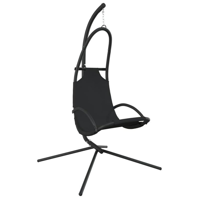 vidaXL Garden Swing Chair with Cushion Dark Grey Oxford Fabric&Steel