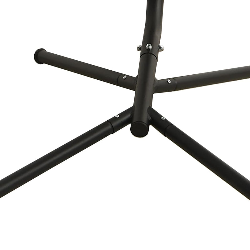 vidaXL Garden Swing Chair with Cushion Dark Grey Oxford Fabric&Steel