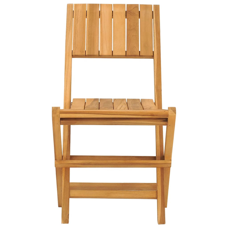 vidaXL Folding Garden Chairs 2 pcs 47x61x90 cm Solid Wood Teak