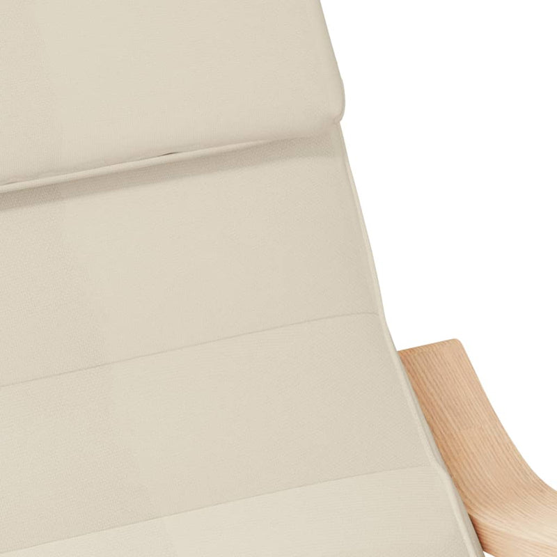 vidaXL Rocking Chair Cream Fabric