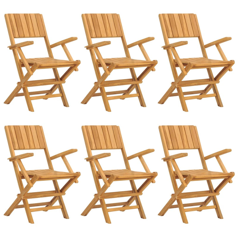 vidaXL 7 Piece Garden Dining Set Solid Wood Teak
