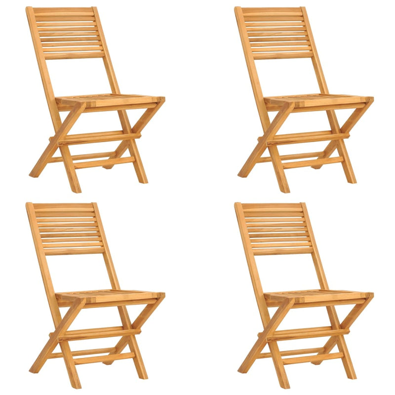 vidaXL 5 Piece Garden Dining Set Solid Wood Teak