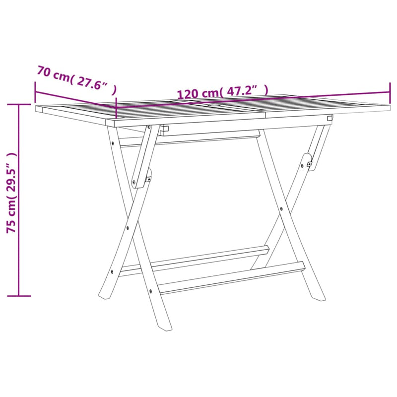 vidaXL 7 Piece Garden Dining Set Grey Solid Wood Teak