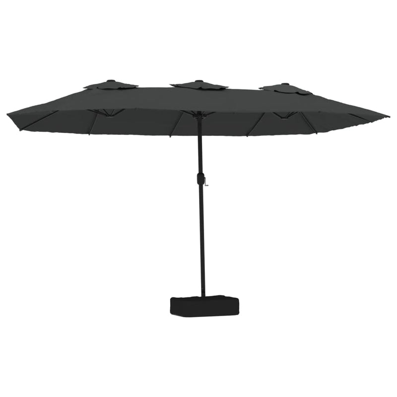 vidaXL Double-Head Parasol Anthracite 449x265 cm