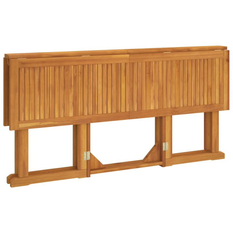 vidaXL Folding Butterfly Garden Table 150x90x75 cm Solid Wood Teak