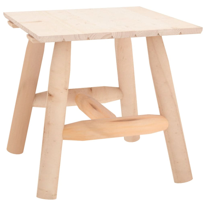 vidaXL Side Table 49x49x50 cm Solid Wood Spruce