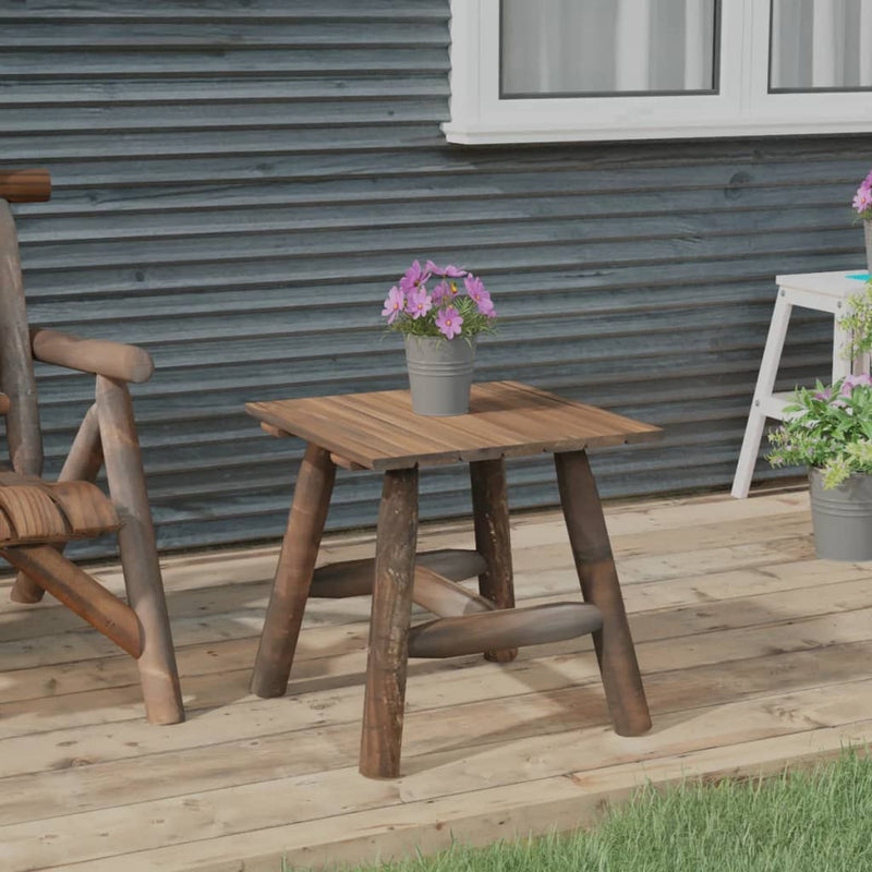 vidaXL Side Table 49x49x50 cm Solid Wood Spruce