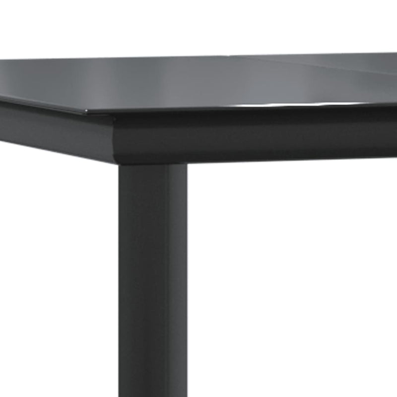 vidaXL 5 Piece Garden Dining Set Black
