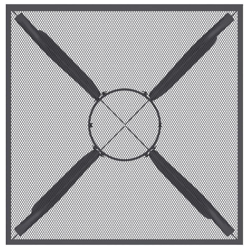 vidaXL Garden Table Anthracite 50x50x72 cm Steel Mesh
