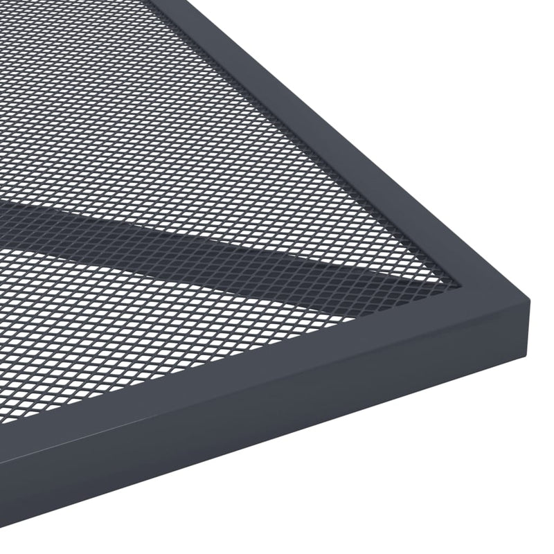 vidaXL Garden Table Anthracite 50x50x72 cm Steel Mesh