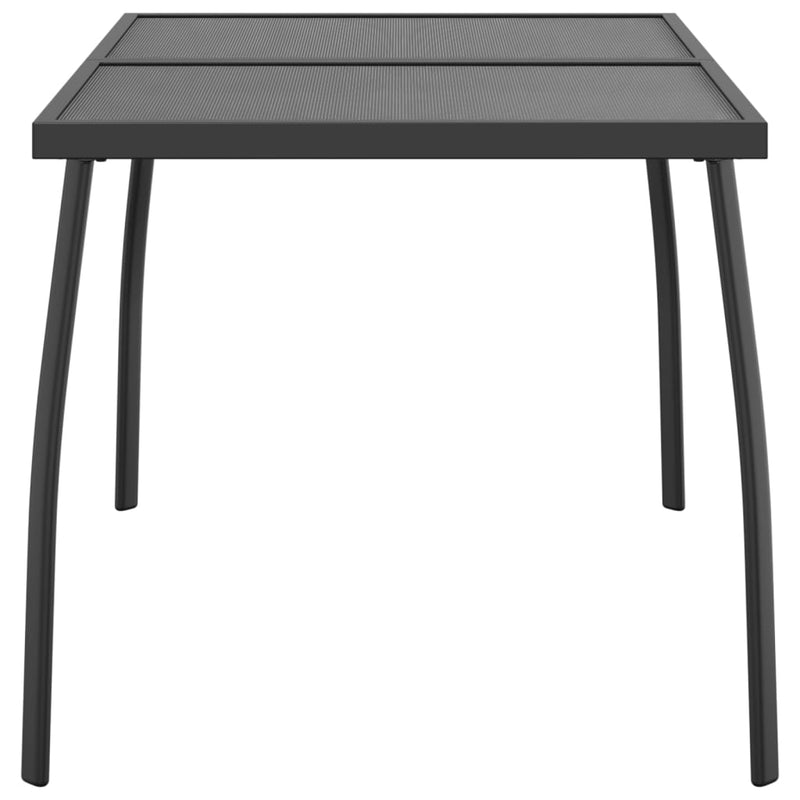 vidaXL Garden Table Anthracite 110x80x72 cm Steel Mesh