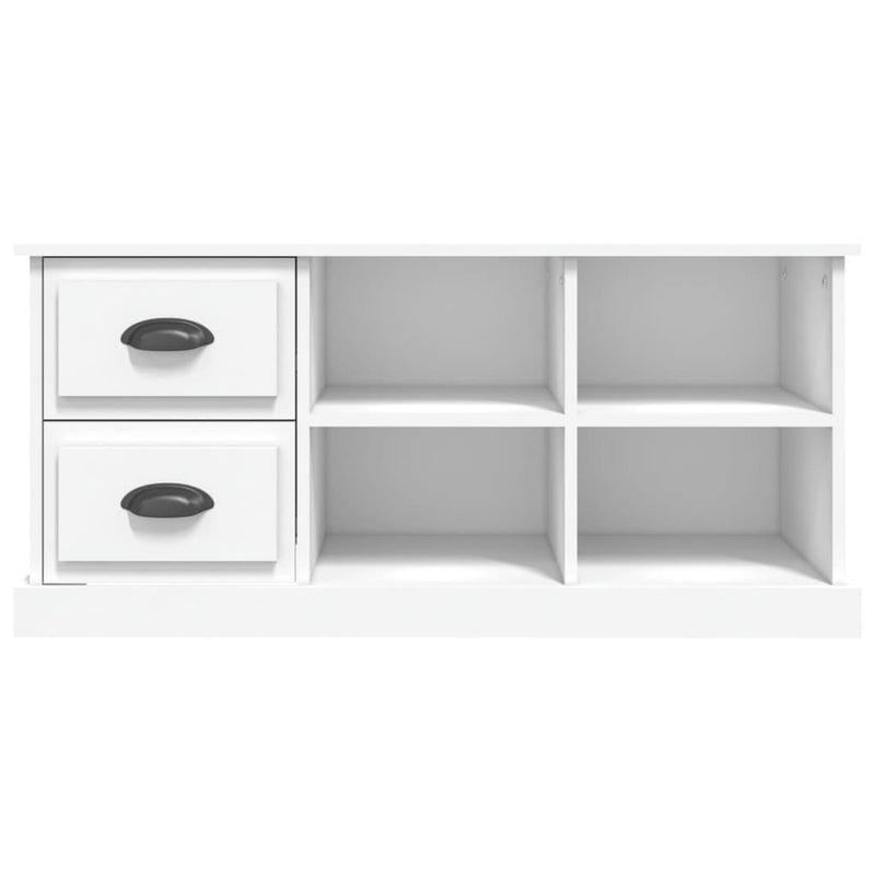 vidaXL TV Cabinet White 102x35.5x47.5 cm Engineered Wood