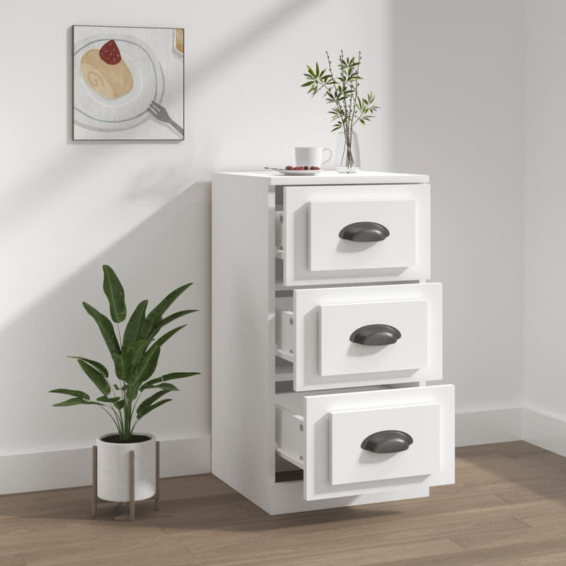 vidaXL Sideboard White 36x35.5x67.5 cm Engineered Wood
