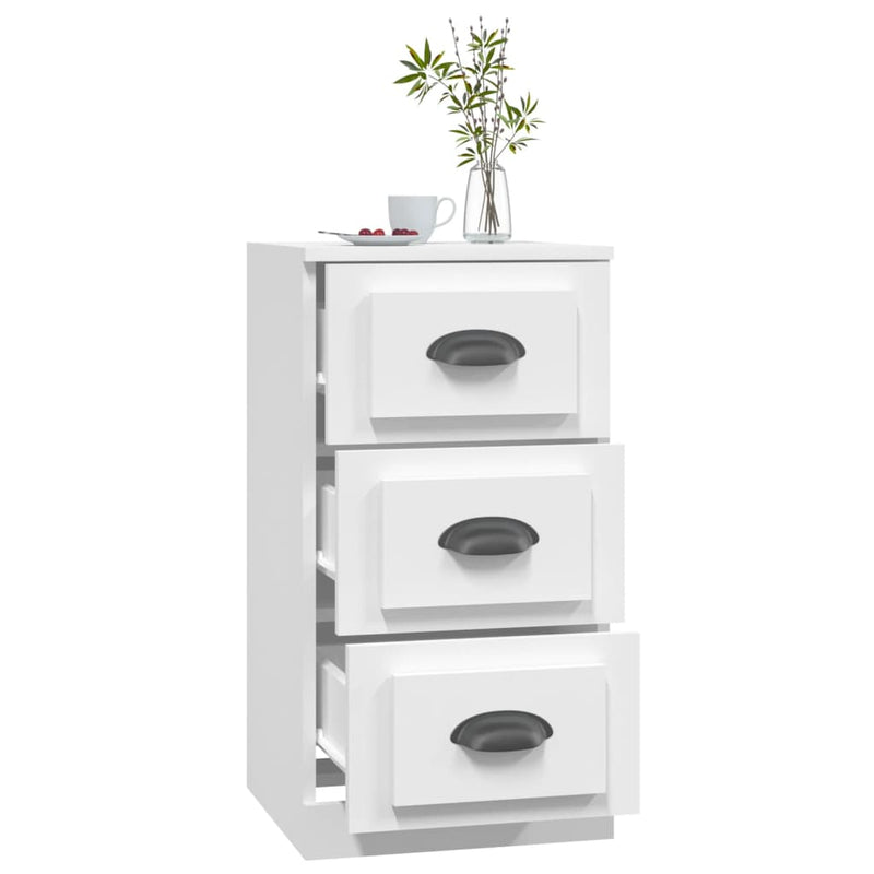 vidaXL Sideboard White 36x35.5x67.5 cm Engineered Wood
