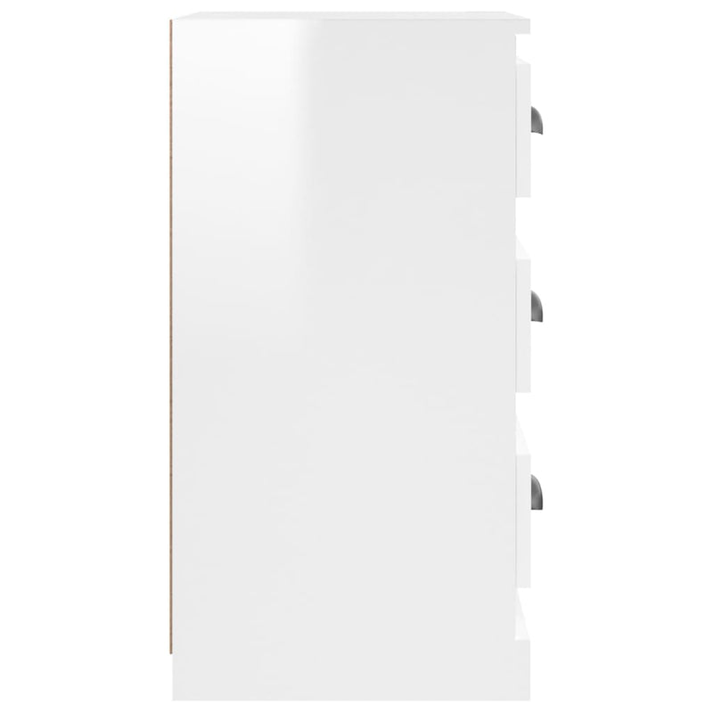 vidaXL Sideboard High Gloss White 36x35.5x67.5 cm Engineered Wood