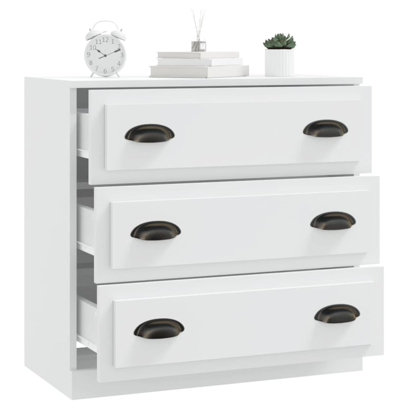 vidaXL Sideboard White 70x35.5x67.5 cm Engineered Wood