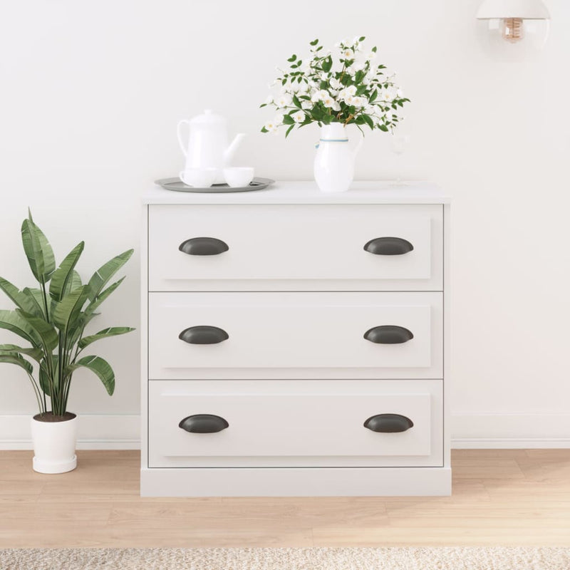 vidaXL Sideboard White 70x35.5x67.5 cm Engineered Wood