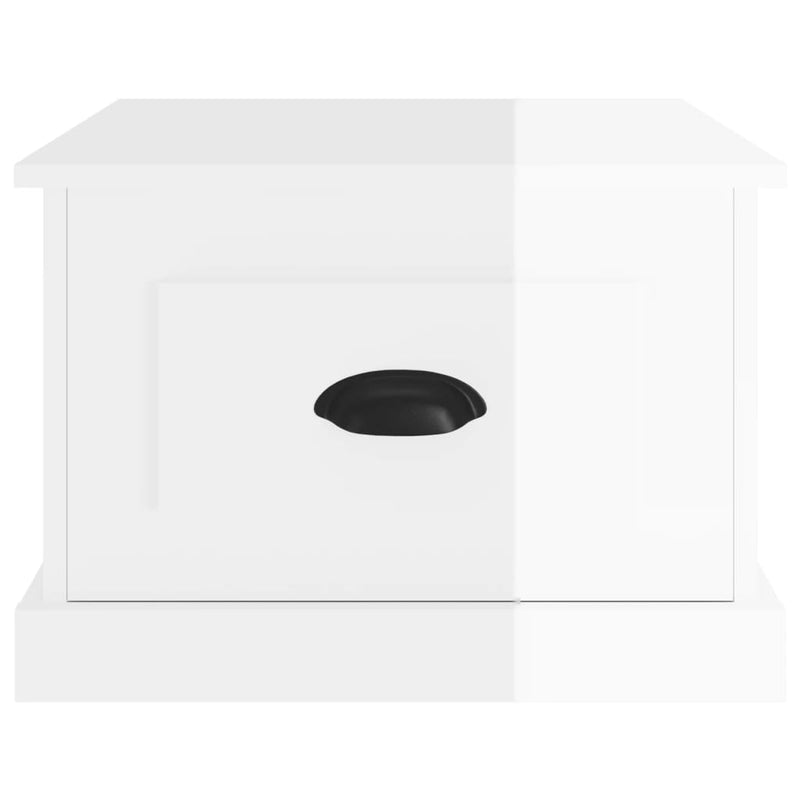 vidaXL Coffee Table High Gloss White 50x50x35 cm Engineered Wood