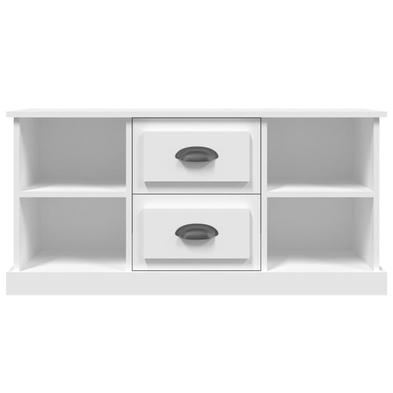 vidaXL TV Cabinet White 99.5x35.5x48 cm Engineered Wood