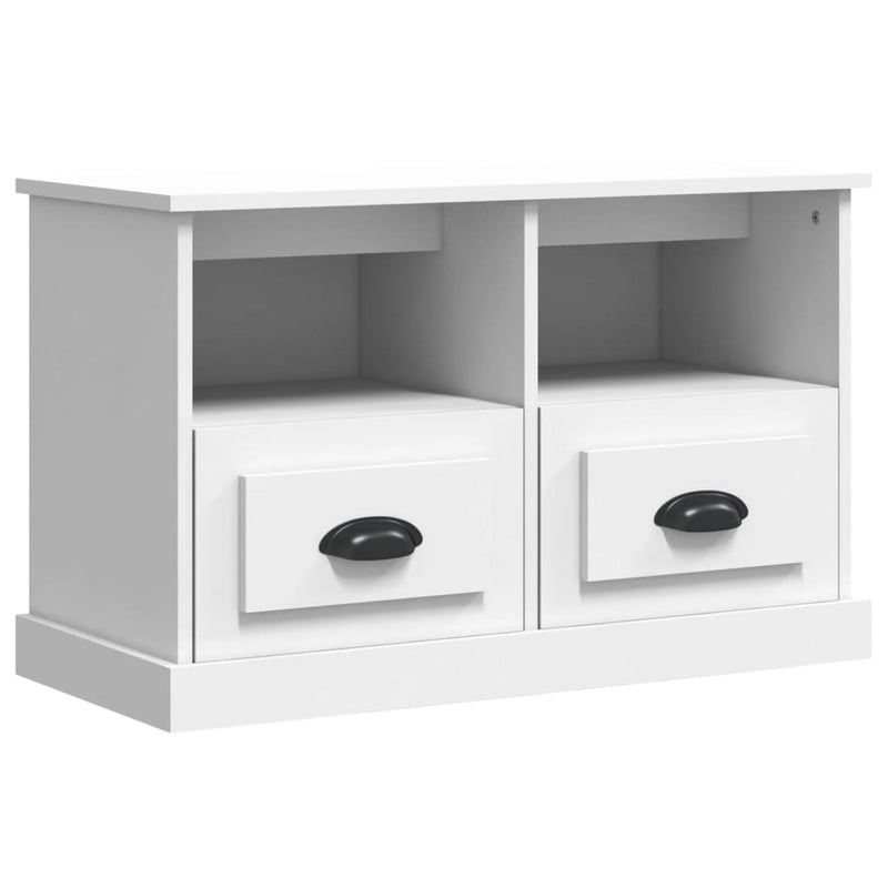 vidaXL TV Cabinet White 80x35x50 cm Engineered Wood
