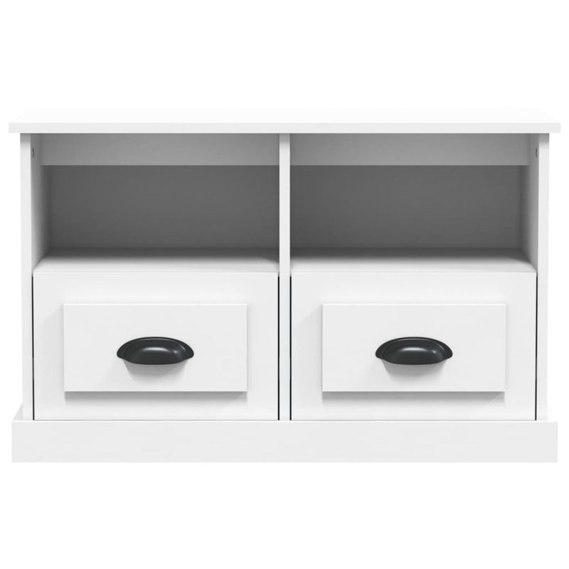 vidaXL TV Cabinet White 80x35x50 cm Engineered Wood