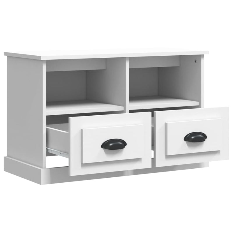 vidaXL TV Cabinet White 80x35x50 cm Engineered Wood