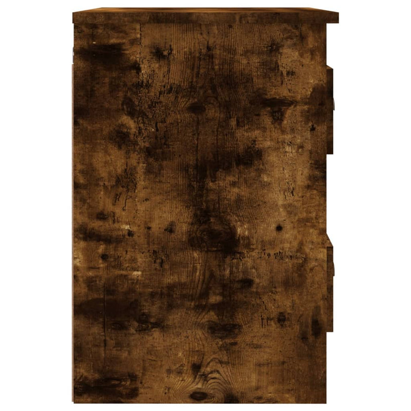 vidaXL Wall-mounted Bedside Cabinets 2 pcs Smoked Oak 41.5x36x53cm