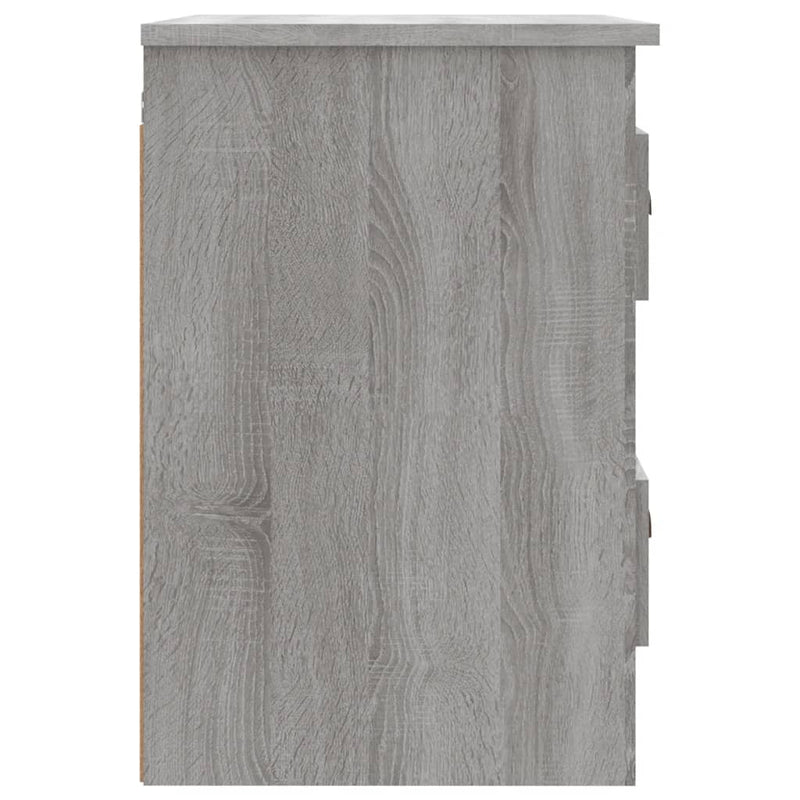 vidaXL Wall-mounted Bedside Cabinets 2 pcs Grey Sonoma 41.5x36x53cm