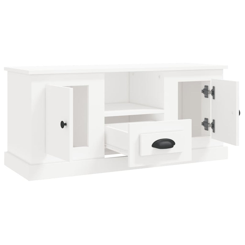 vidaXL TV Cabinet White 100x35.5x45 cm Engineered Wood
