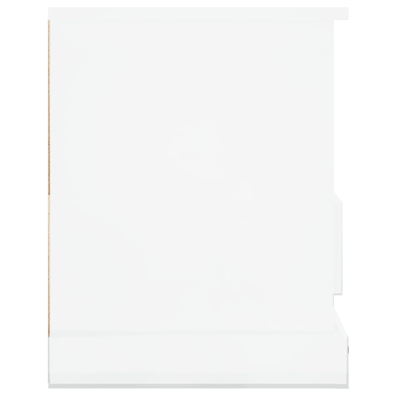vidaXL TV Cabinet High Gloss White 93x35.5x45 cm Engineered Wood