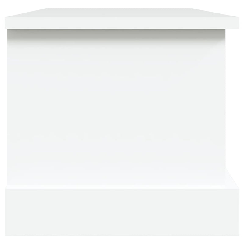 vidaXL Storage Box White 50x30x28 cm Engineered Wood
